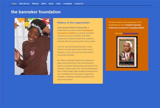 The Banneker Foundation website