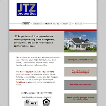 JTZ Properties Website